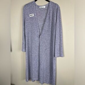 Kasper med / large cardigan  purple /silver 19 p2p 37 length like new